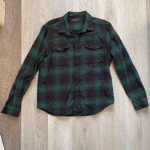 Eddie Bauer green/black flannel men’s sz large
